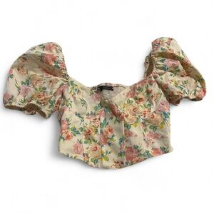 Zara floral crop top